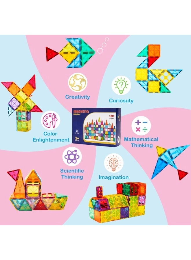 Magnetic Tiles - 136 pcs