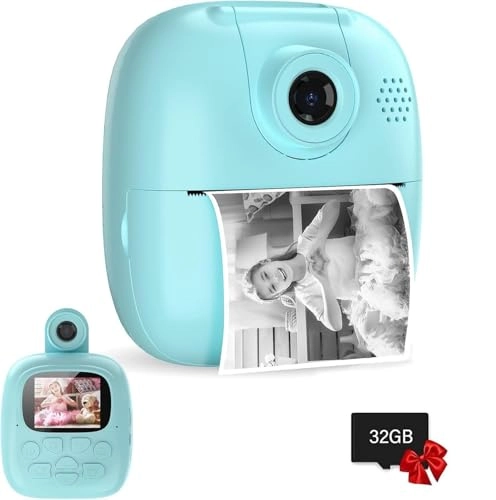 Kids Instant Camera - 1080P 32GB