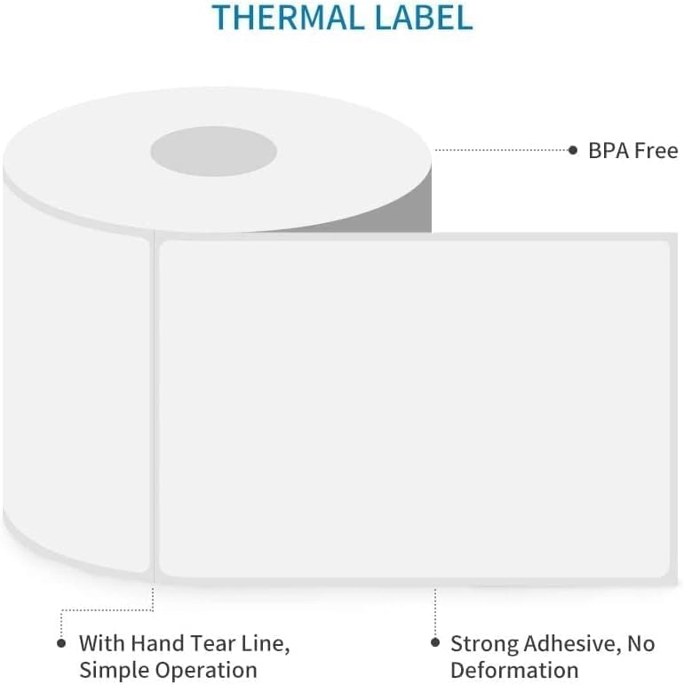 Barcode Label Stickers - 2 Rolls 4.0" × 6.0" (100 × 150 mm)