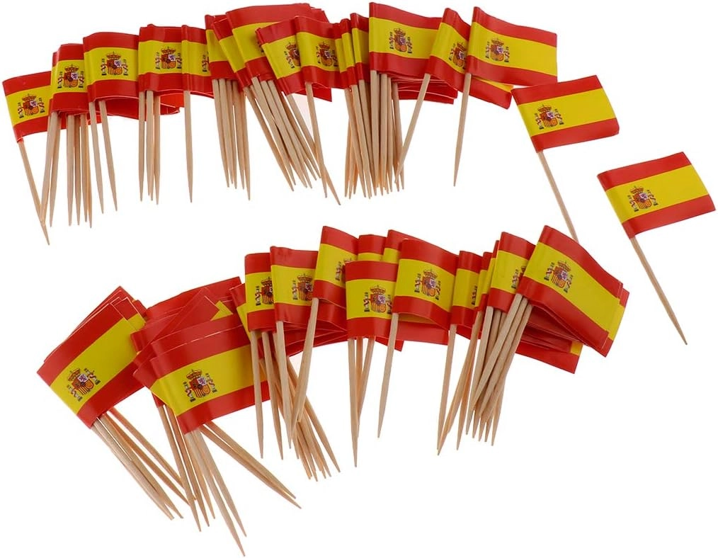 Flag Toothpicks - 100 Pieces Wedding Birthday Dinner