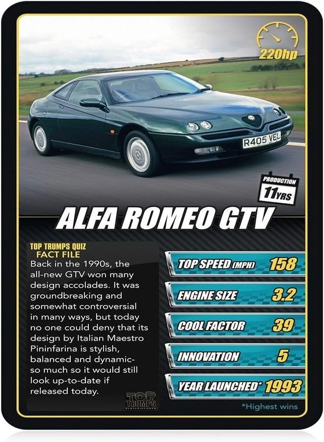 Sports Cars Classics - Card Game