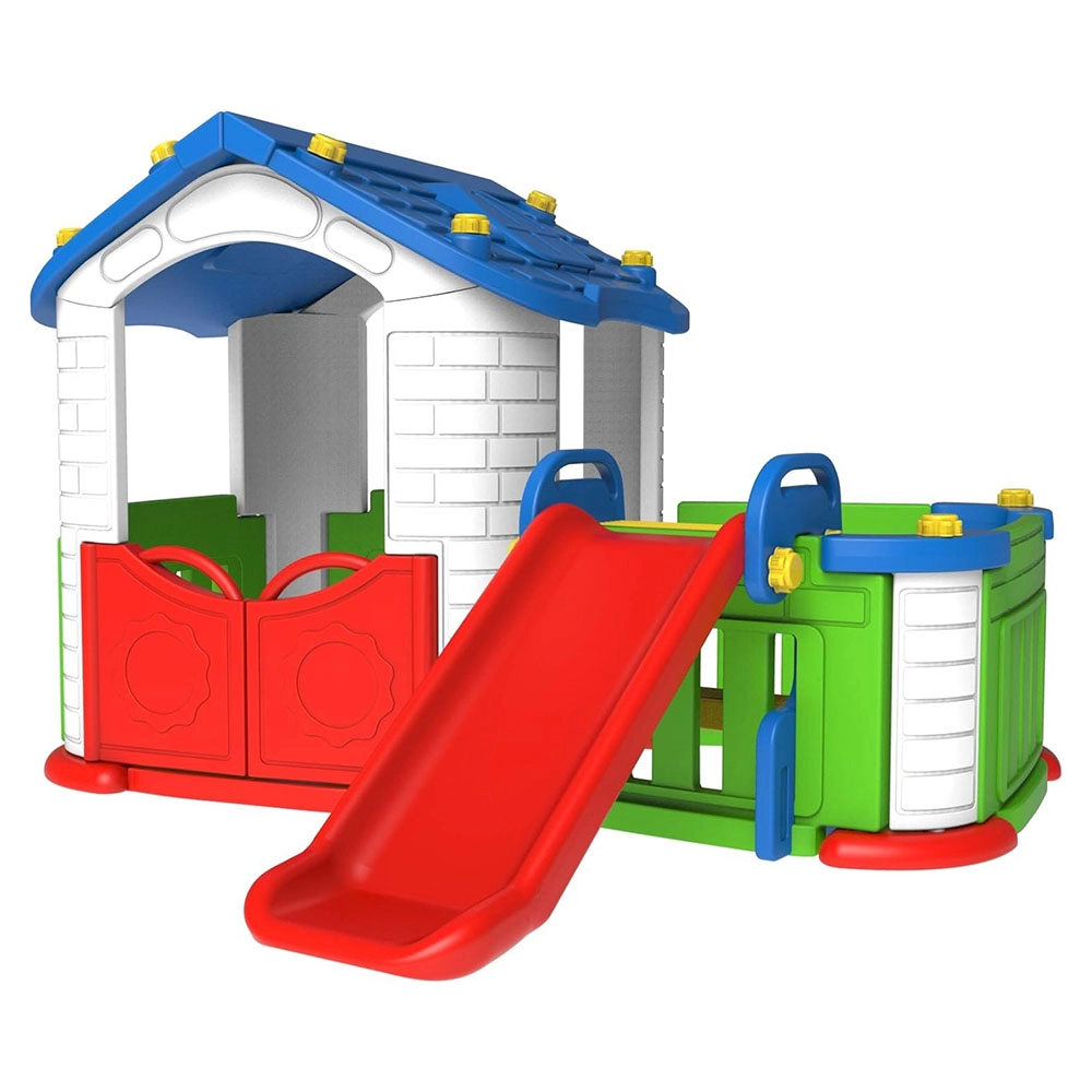 Big Playhouse - With Slide 240 x 119 x 108 cm
