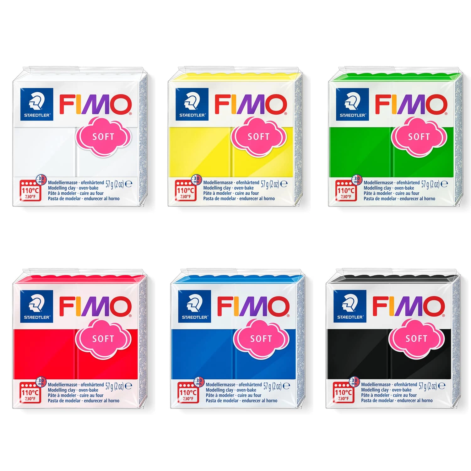 Staedtler FIMO Soft Polymer Oven Bake Modelling Clay - 6 piece(s)