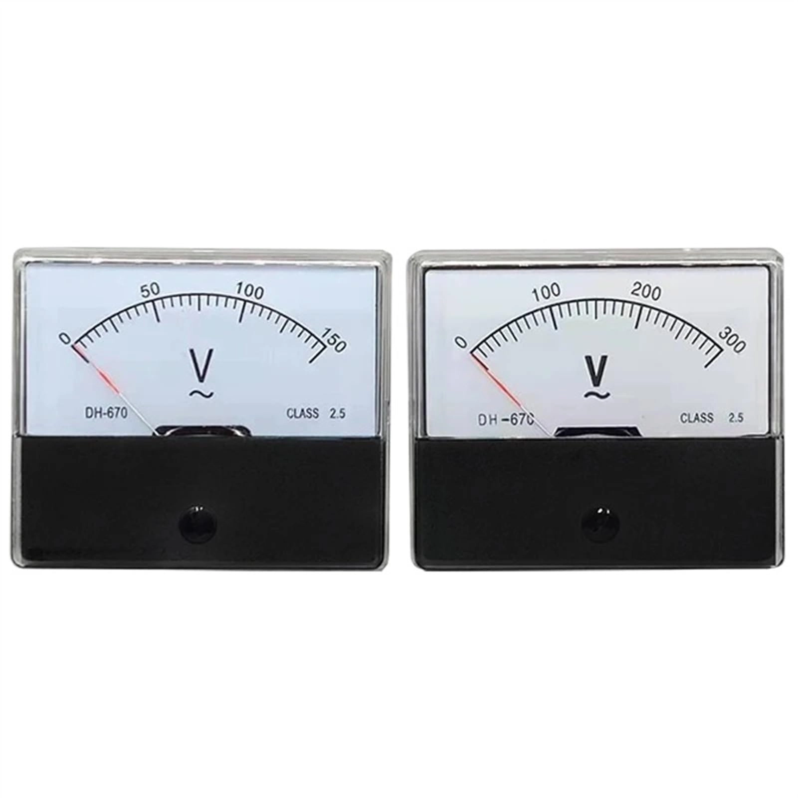 WVCLTVJA DH-670 - AC 150V 300V 500V Analog Panel Meter 50V