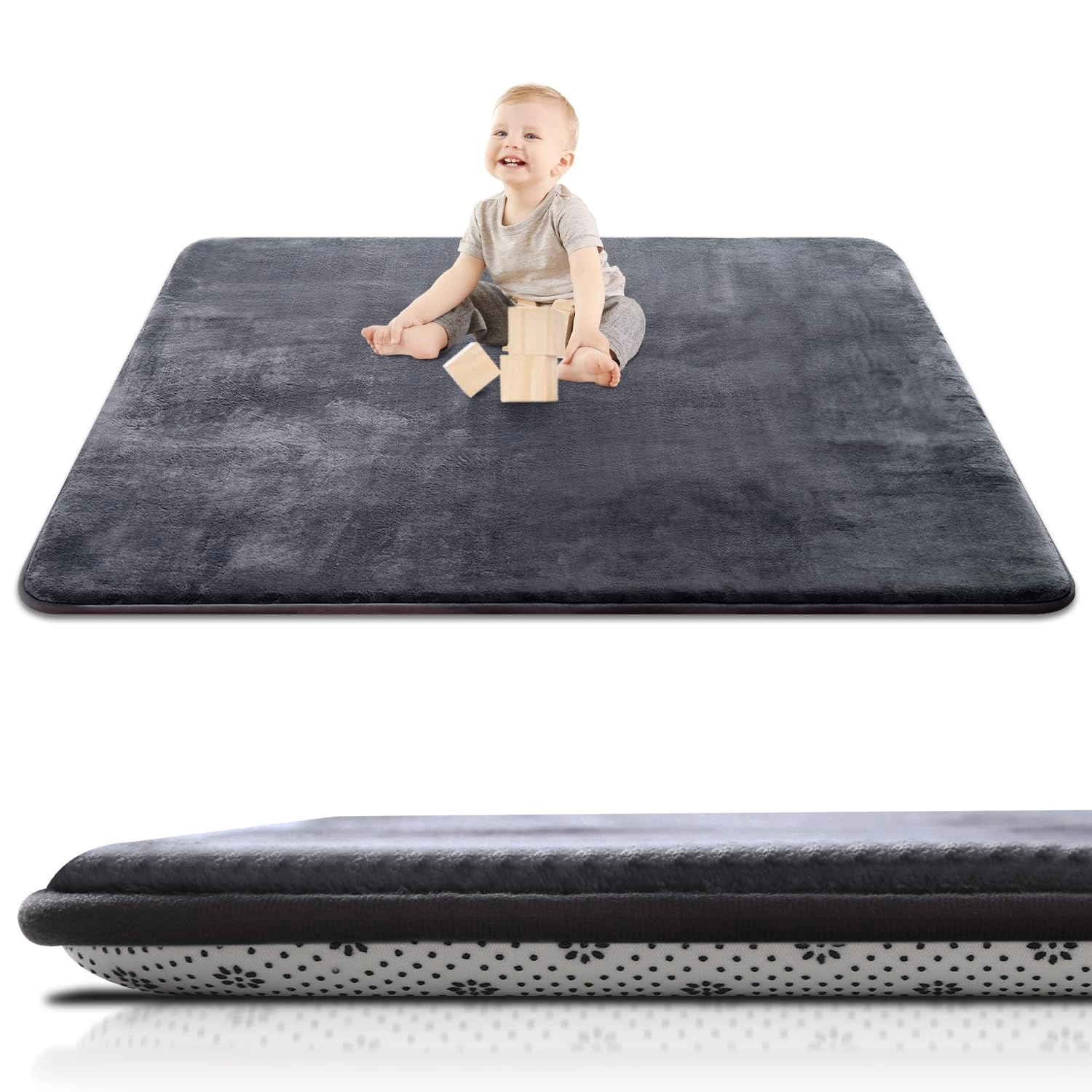 Baby Play Mat - 50x50 Green