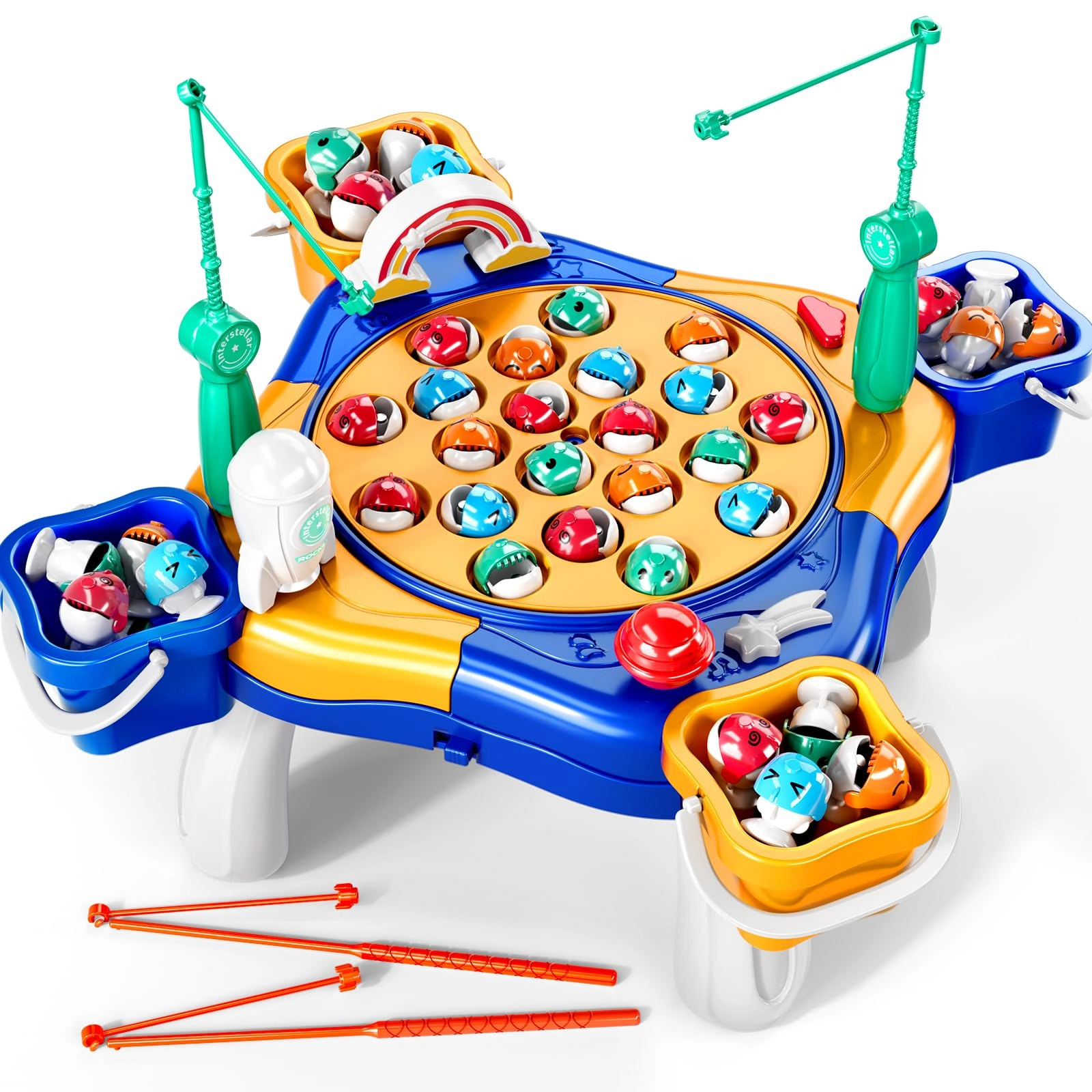 JUKUDAHU Magnet Fishing Game - 3 years and up 48 pieces