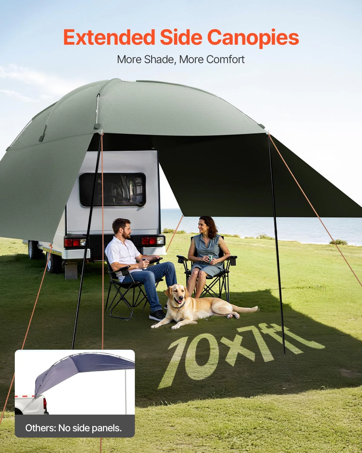Versatility Camping Tent - 10x7 ft