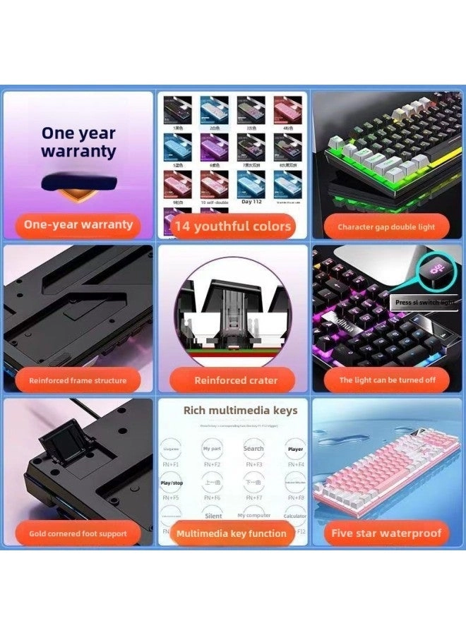 L1 Mechanical Feel Silent Keyboard - Wired/Wireless