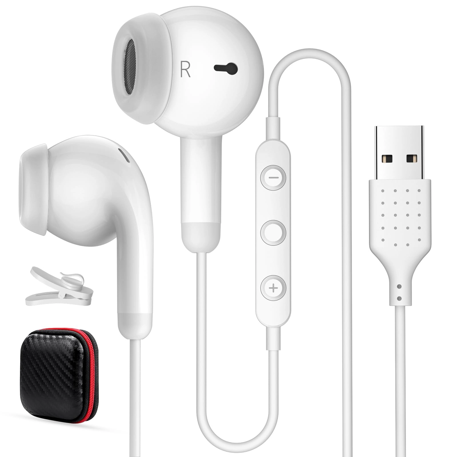 USB Earbuds - Wired Earbud