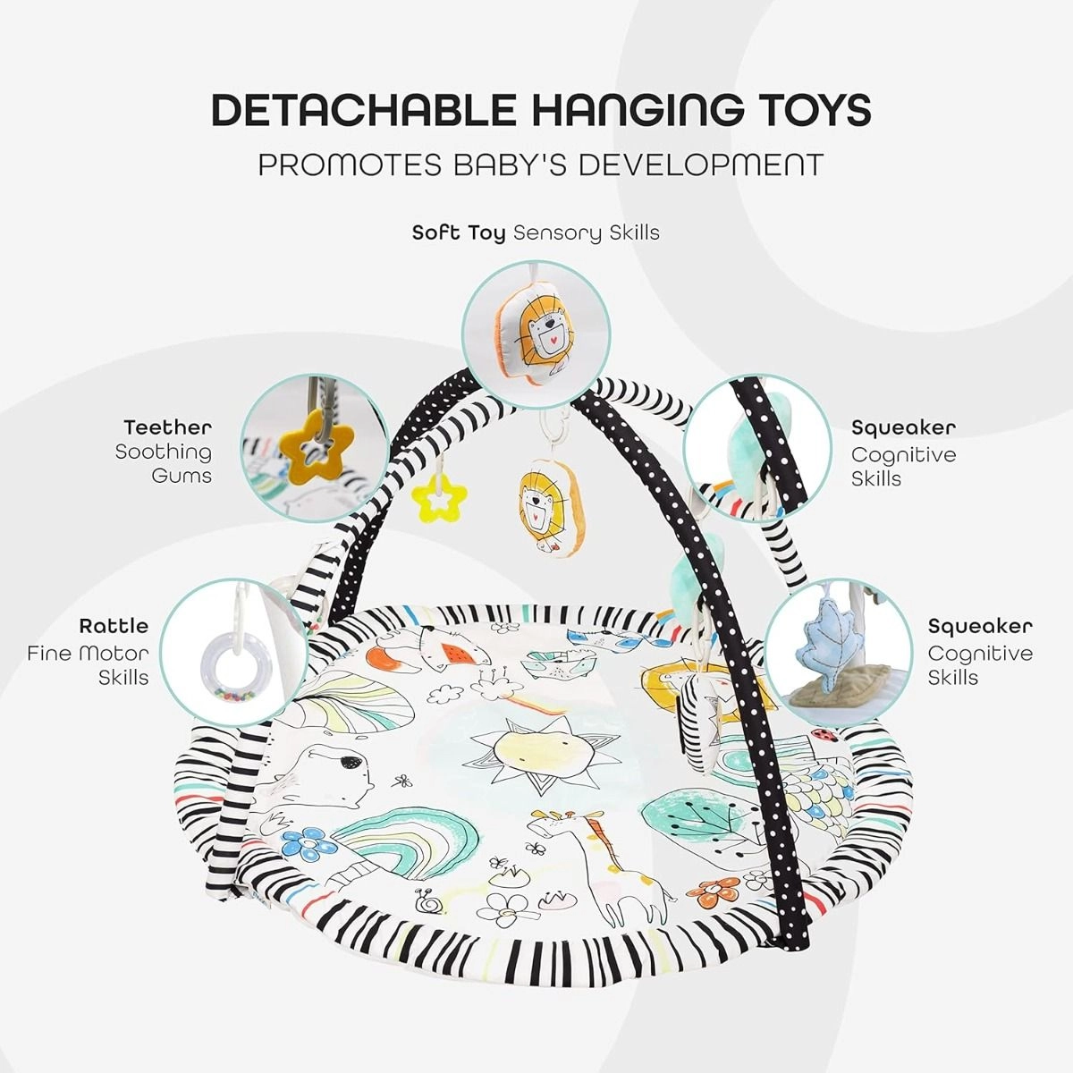 Perky Baby Playmat & Activity Gym - Unicorn 0 month