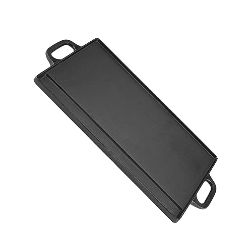 Cast Iron Griddle Pan - 19.9*9.3*0.6in Pre-seasoned
