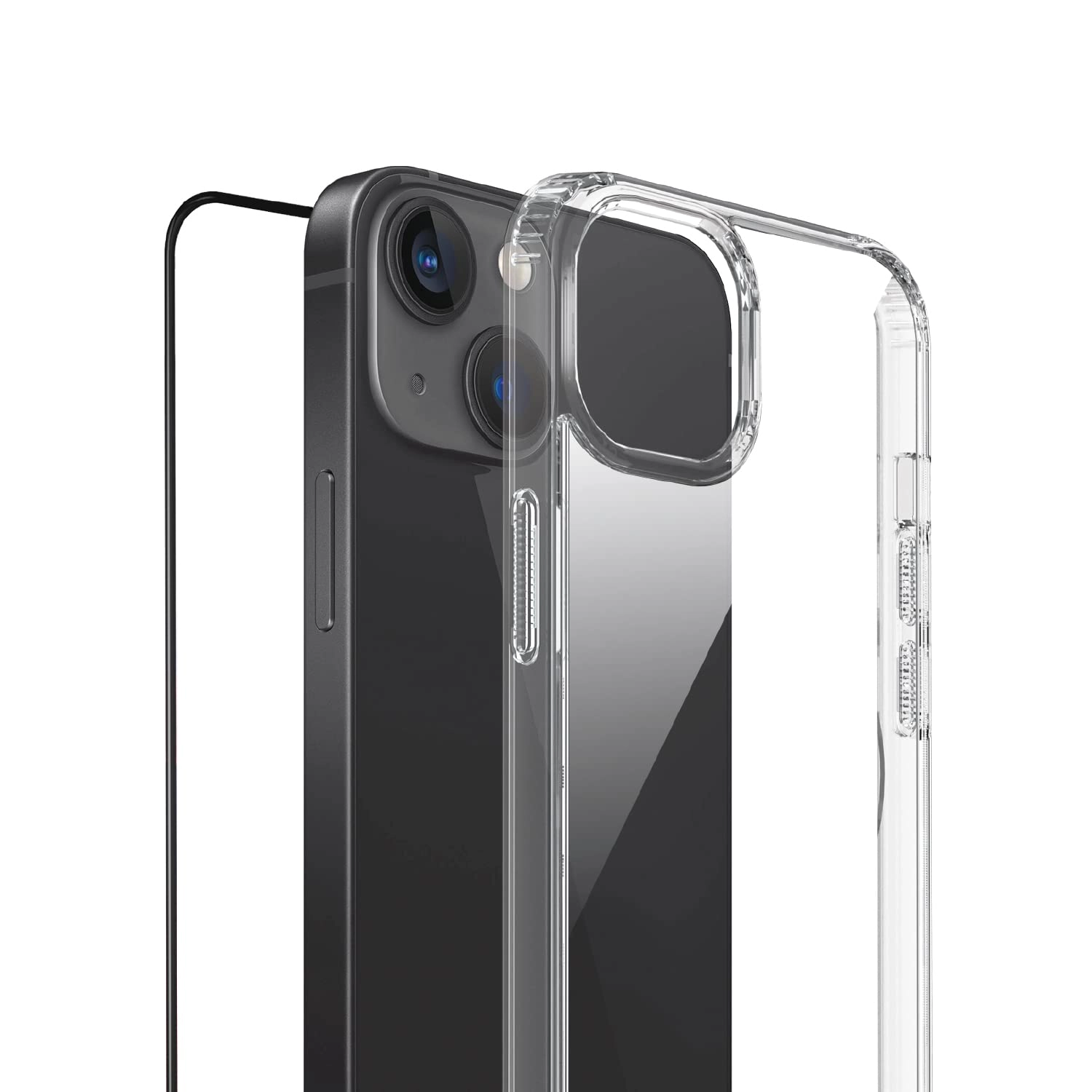 Moxedo Lite Crystal-Clear Protective Case - TPU/ PC for iPhone 14 Plus