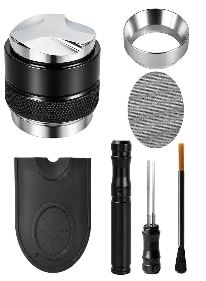 PHILORN Dual Head Coffee Leveler + Puck Screen + Tamper Mat + Dosing Funnel + WDT Tool + Coffee Tamper