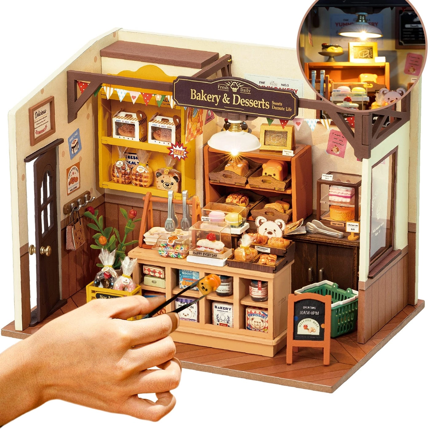 Miniature House Kit - Becka's Baking House LED Toplight