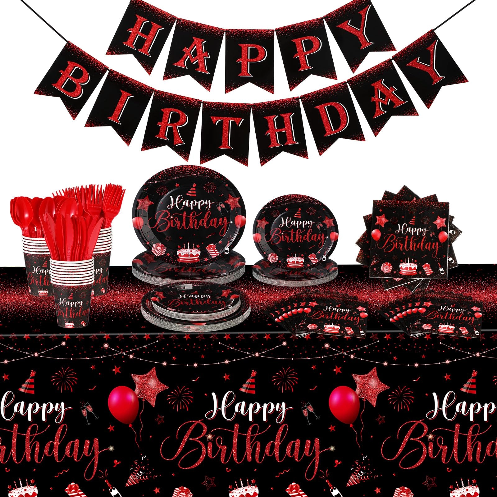 171 Pcs Happy Birthday Party Supplies