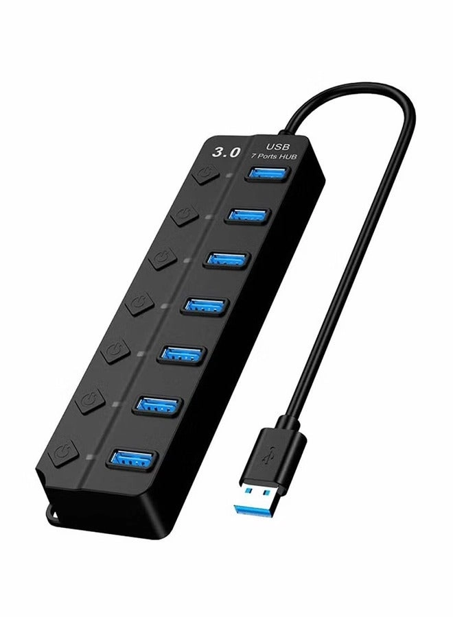 USB Hub 3.0 - 7 Ports 5Gbps Individual Switches