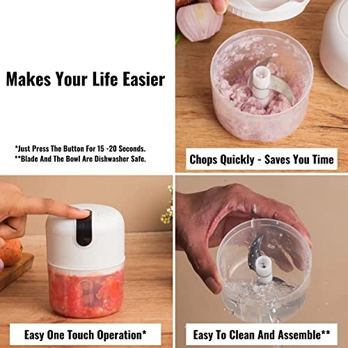 Mini Electric Chopper - 45W + Blender Bottle - 150W