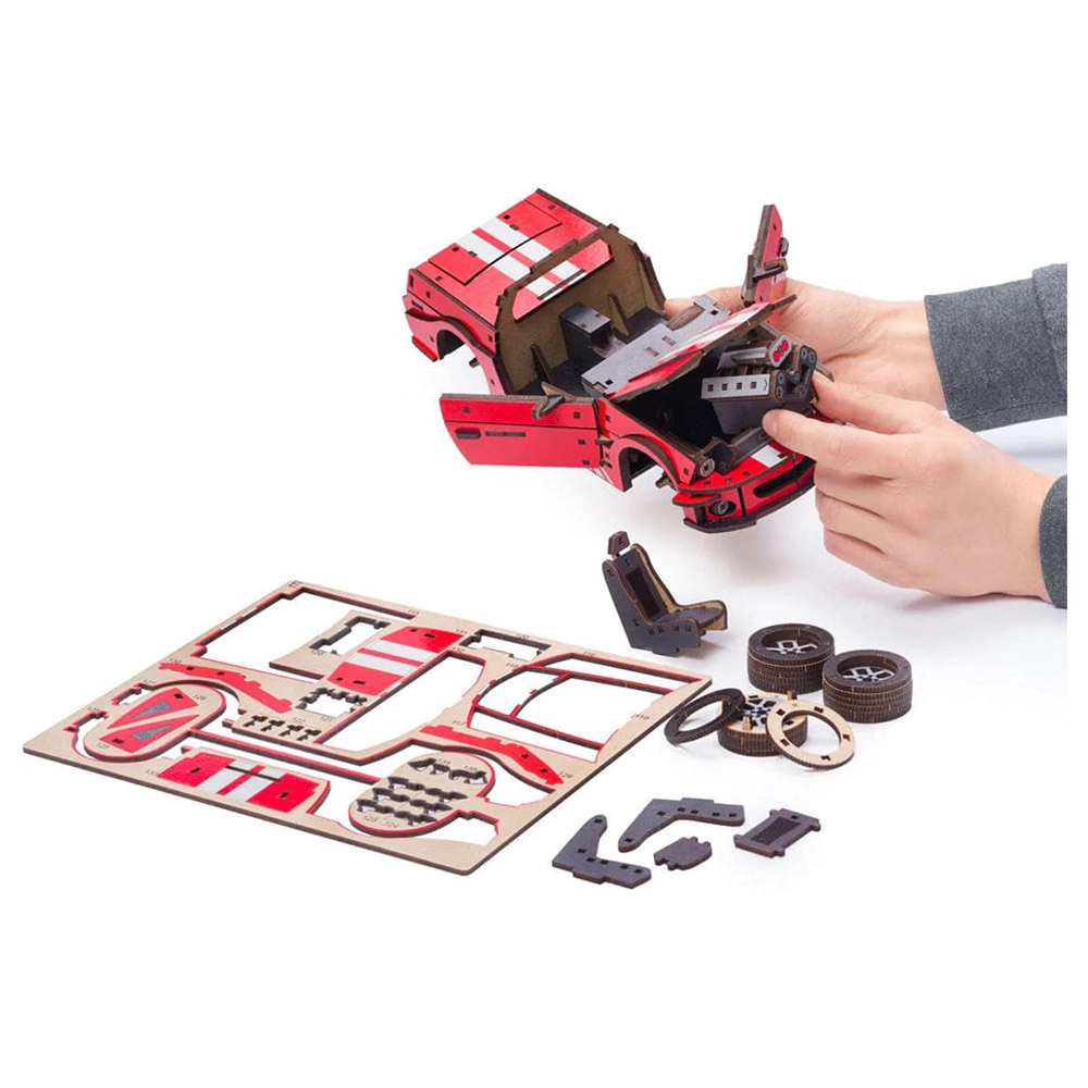 Stallion GT 3D Wooden Puzzle (4107390-STALLION_GT_RED) - 248 pcs + Comet GTS 3D Wooden Puzzle