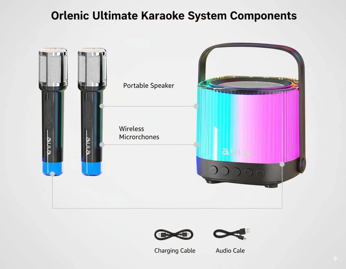 Portable Karaoke Machine - 2 7W