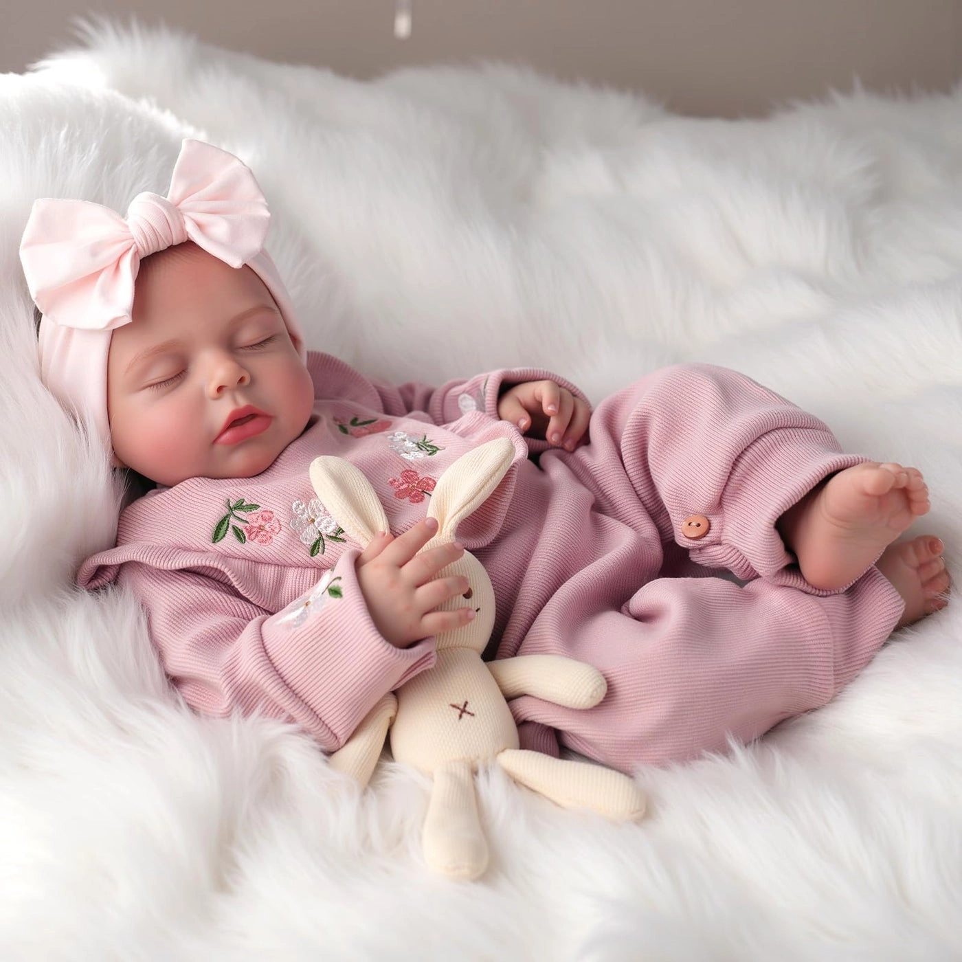 Reborn Baby Doll - 20 Inch Vinyl Newborn Girl Ages 3+ Gift Box