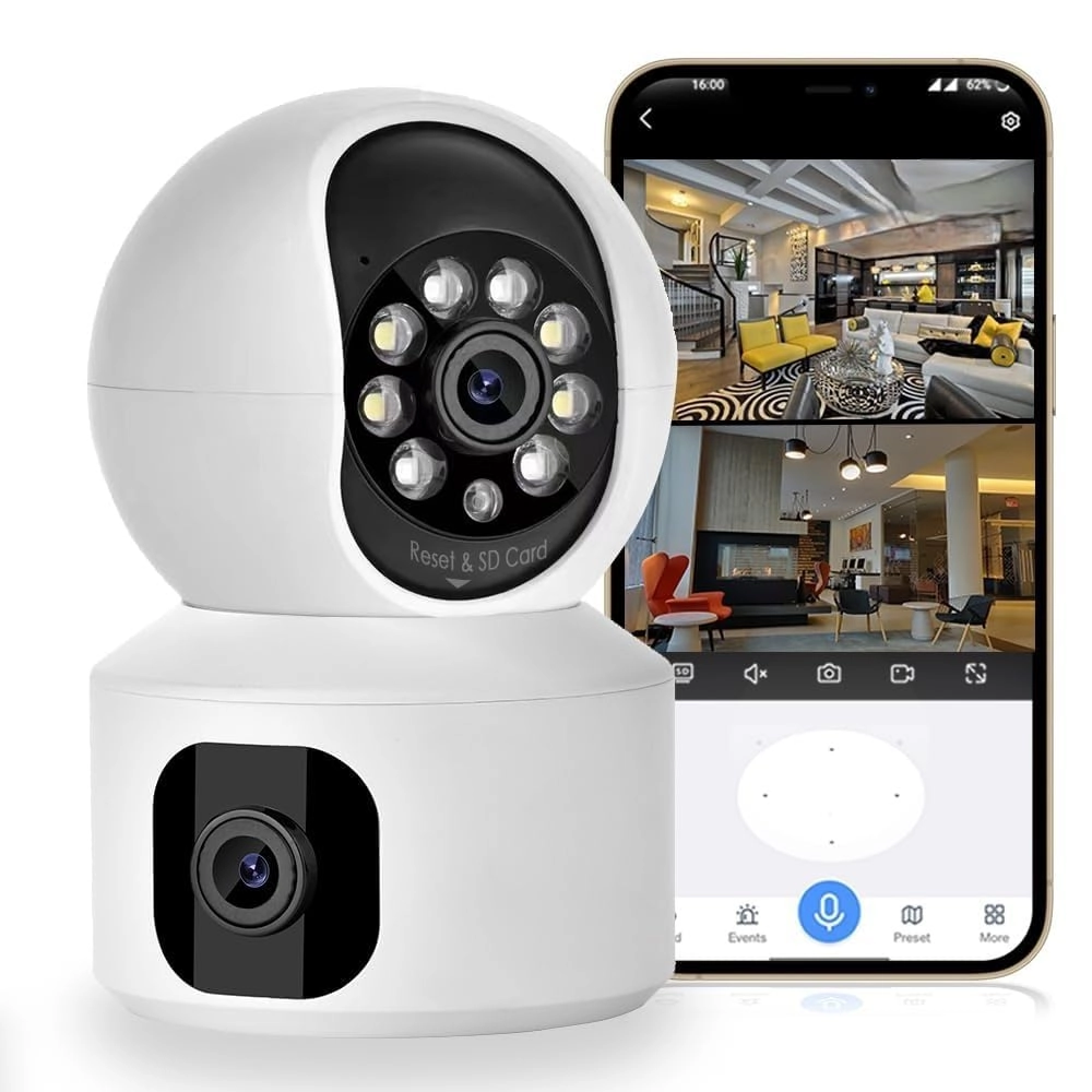 TP_Plus Dual Lens WiFi IP 360° Camera