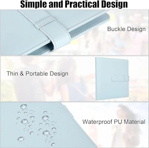 2x3" 256 Pockets Fabric Cover Photo Album