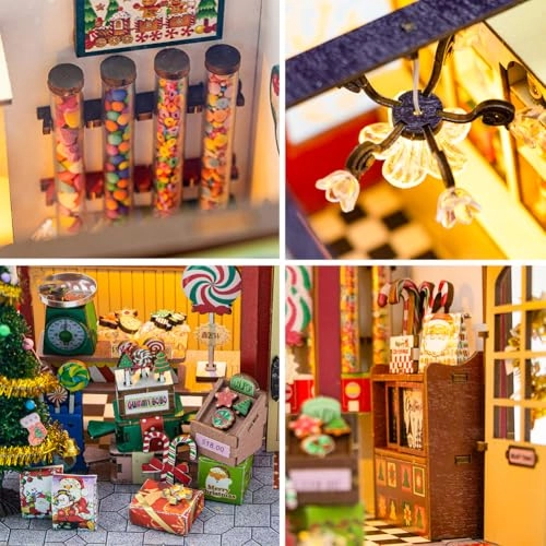 Miniature Wooden Dollhouse Furniture Kit - Creative Room 1:24