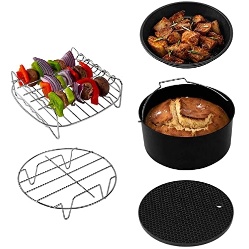 Air Fryer Accessories - Stainless steel silicone 6PCS