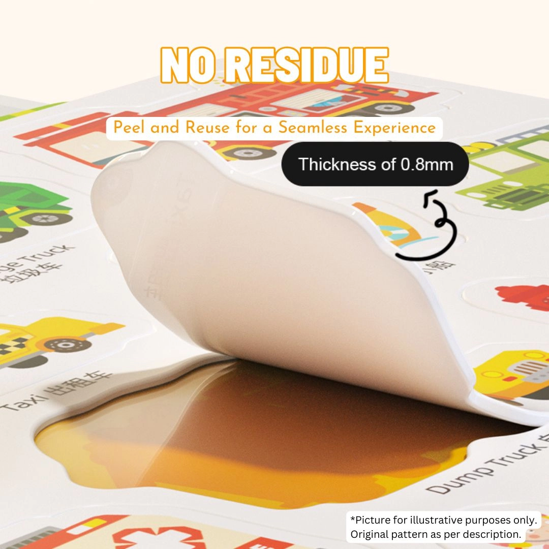 Bustling Traffic Reusable Sticker Pad