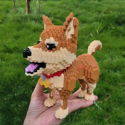 Building Block Animal Bricks Dog Shiba Inu - 1850 pcs