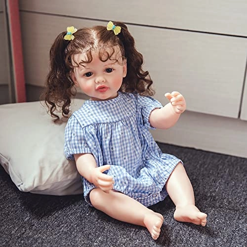 Reborn Doll - 22 Inches (55 cm) Vinyl Girl Sleeping Ages 3+
