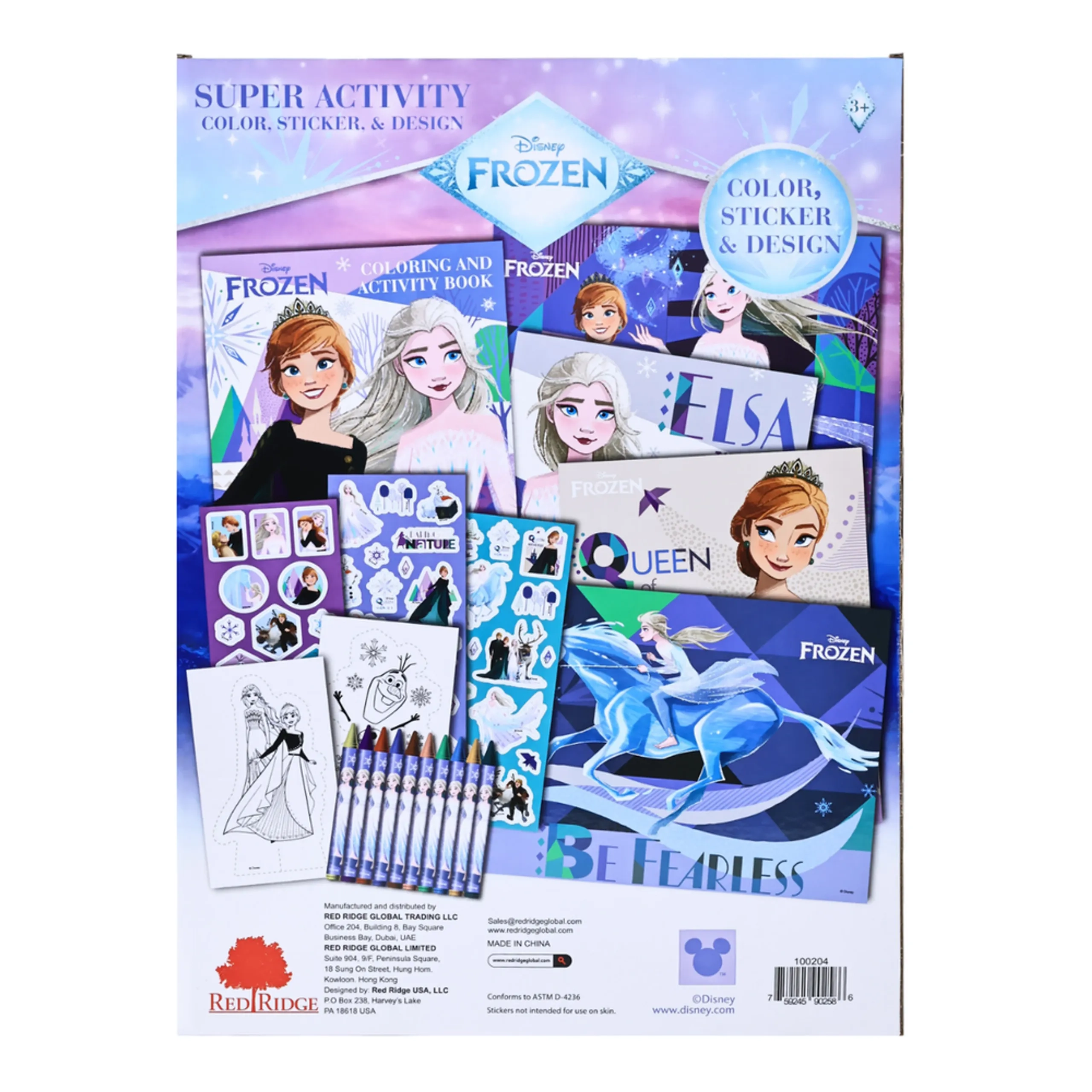 Frozen Super Activity - 20 Pcs 10 Vibrant Crayons