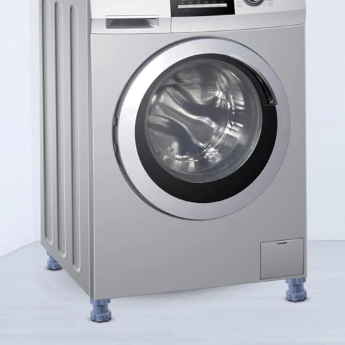 Anti-Vibration Washing Machine Mat - 4 Pieces Adjustable Universal Rubber Feet