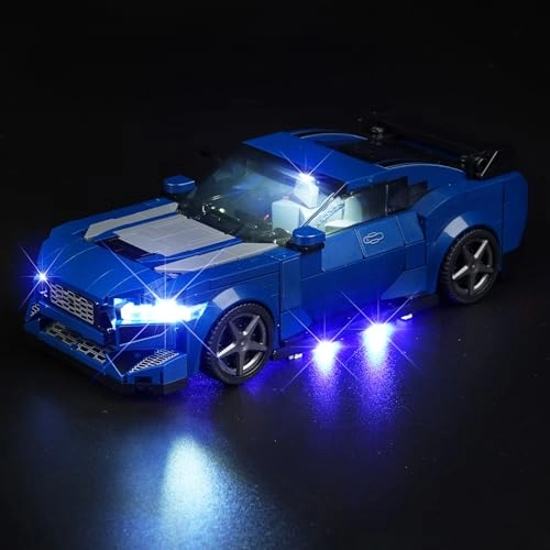 LED Lighting Kit - Lego Speed Champions Ford Mustang Dark Horse Sports Car