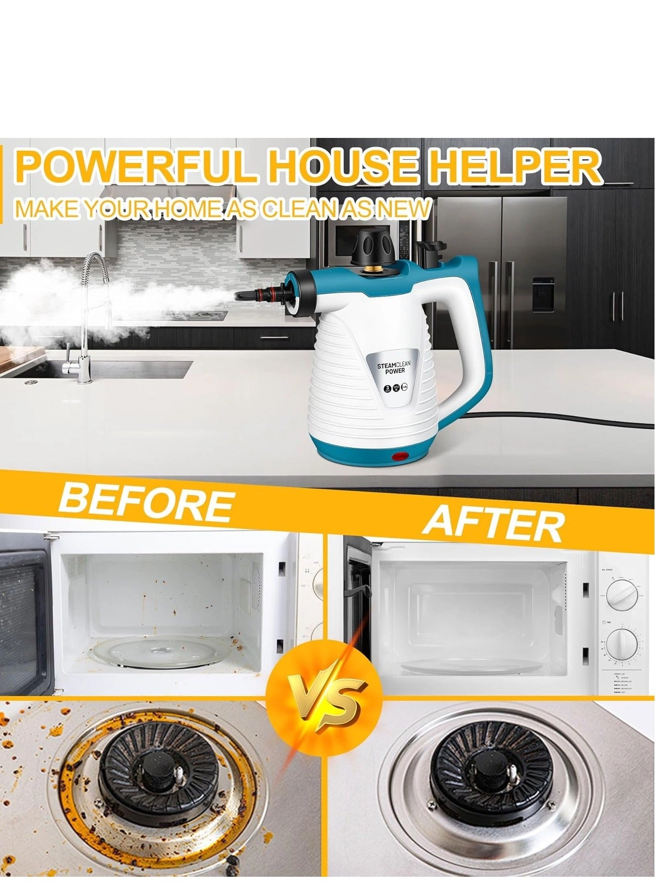 Handheld Steam Cleaner - 3.0bar 350ml