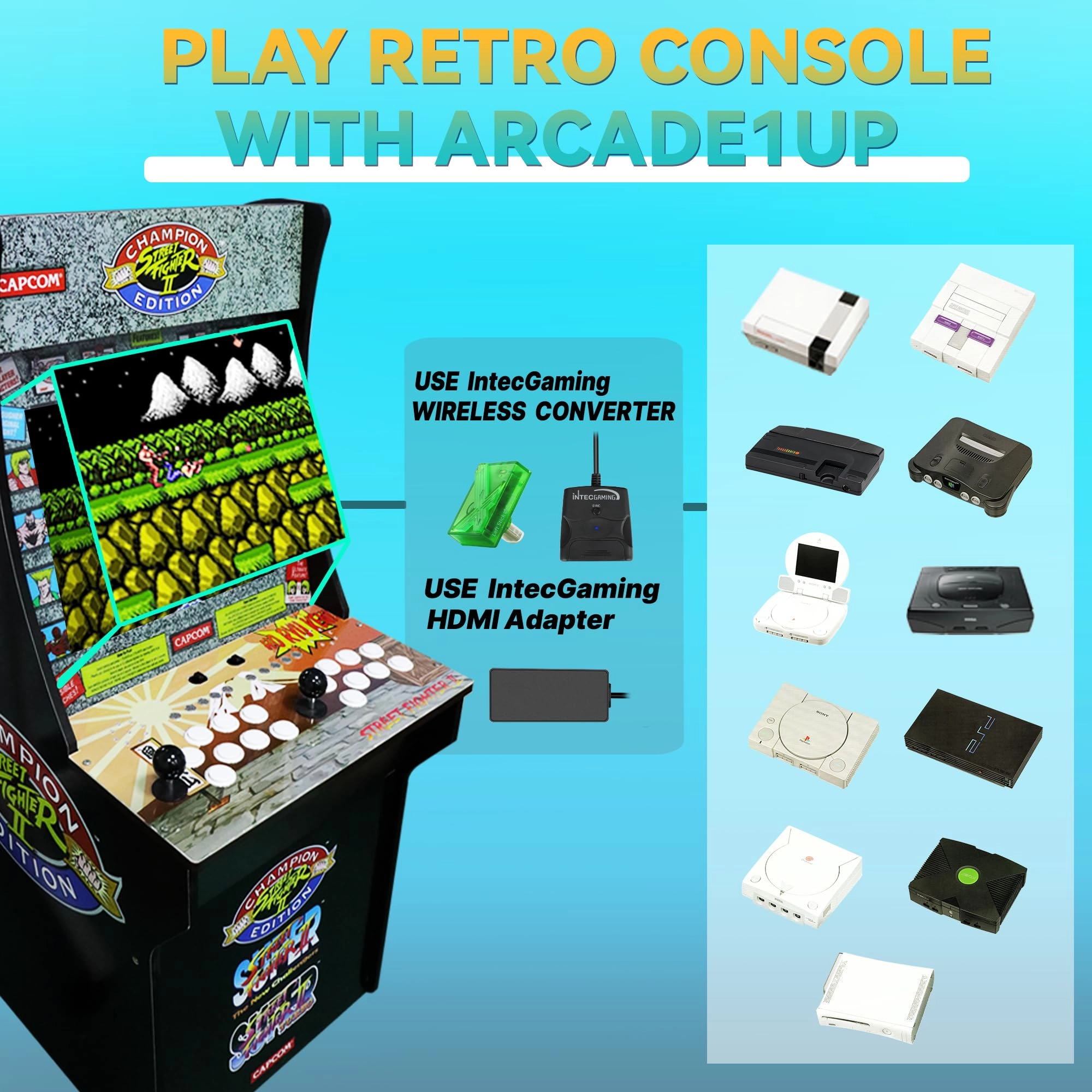 Arcade1upController - wire--less Nintendo Switch