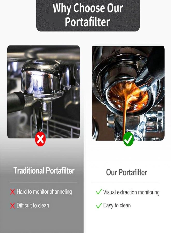 Bottomless Portafilter - 51mm 3-Ear Stainless Steel