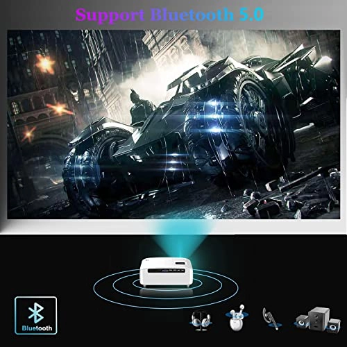 WiFi and Bluetooth Projector 800 ANSI 1920×1080P Pixels