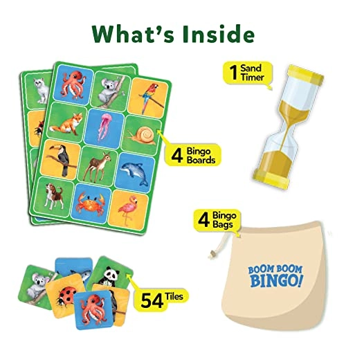 Bingo Preschool Board Game - Ages 4 to 7 63 pieces