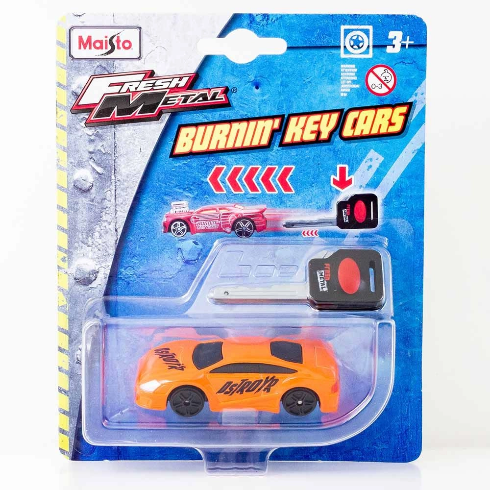 Fresh Metal Burnin Key Cars - 1 Pc