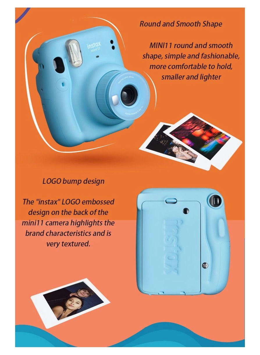 Mini 11 - Sky Blue + Film - Pack of 20