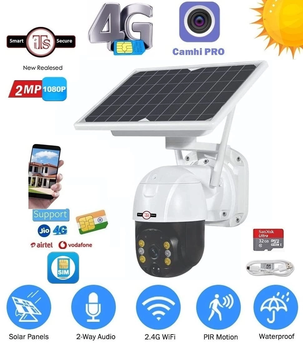 Wireless Solar PT Dome 4MP