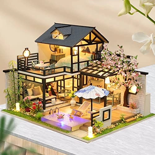 DIY Miniature Dollhouse Kit - Tiny House 1:24