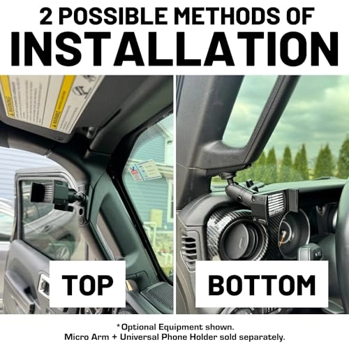A-Pillar Device Mount - Wrangler|Gladiator 2018|2019|2020|2021|2022|2023