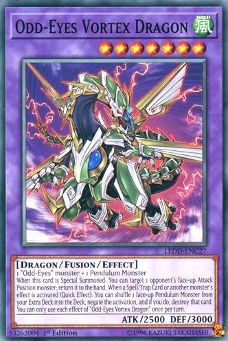 Yu-Gi-Oh! Odd-Eyes Vortex Dragon LEDD-ENC27 - 1st Edition