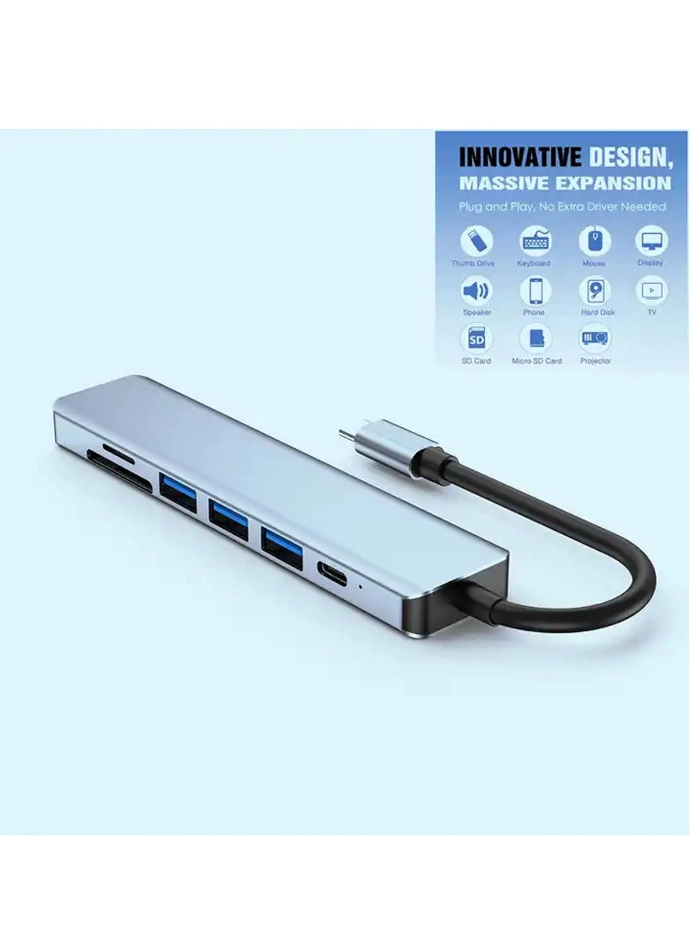 HUB-7IN1 - 4K HDMI 100W PD