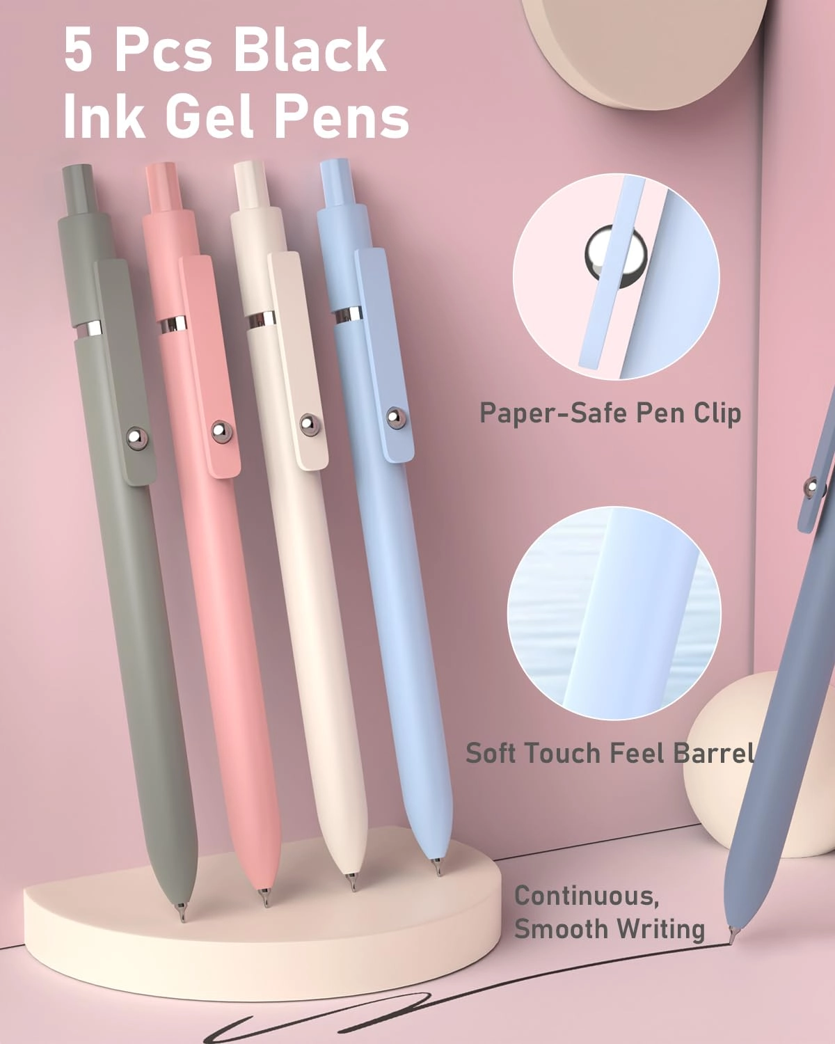 Aesthetic School Supplies - 39.0 Count 0.5mm, 0.7mm, 0.9mm Millimeters