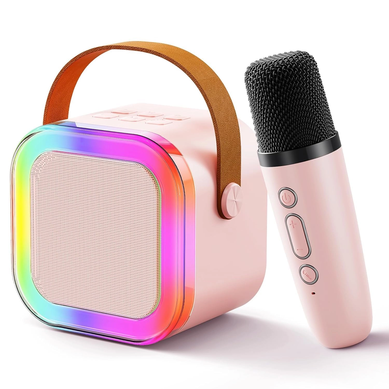 Storio, wecare@storio.in Rechargeable Wireless Mini Portable Bluetooth Karaoke Machine - Multicolor