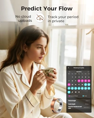 Smart Ring - Fitness Tracker Heart Rate Rose Gold 9
