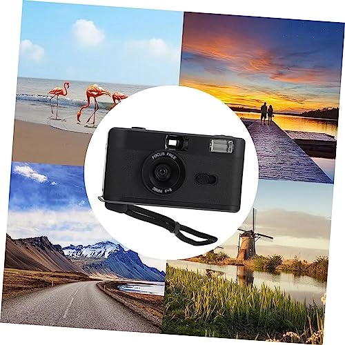 Point & Shoot Film Cameras - Black Build-in flash